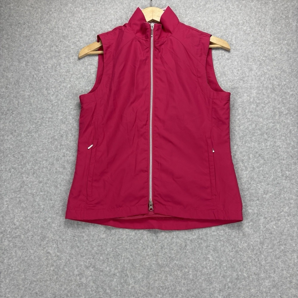 Page & Tuttle Golf Vest Womens S Pink Windproof Water Resistant Performance NWT